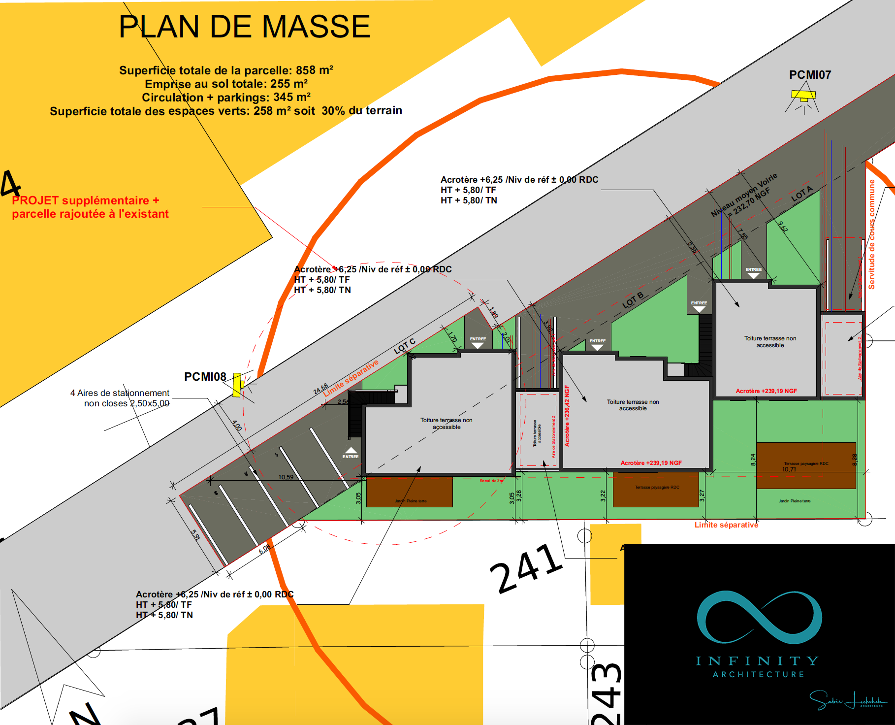 Maisons jumelées, cabinet architecte Mulhouse Infinity Architecture